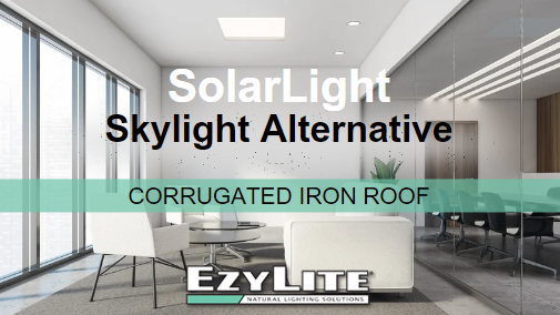 EzyLite SolarLight Square: Corrugated Iron Roof